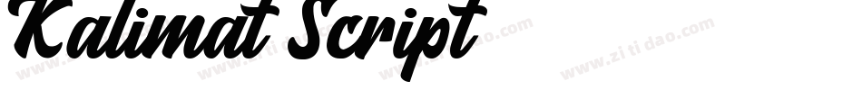 Kalimat Script字体转换